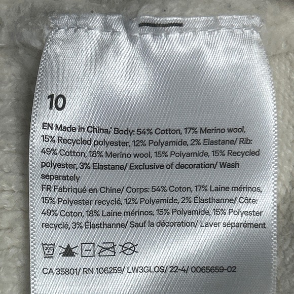 Lululemon Brushed Cotton Merino Tunic Sweater Vest Women's Sz Small Retail: $178 - Picture 10 of 10